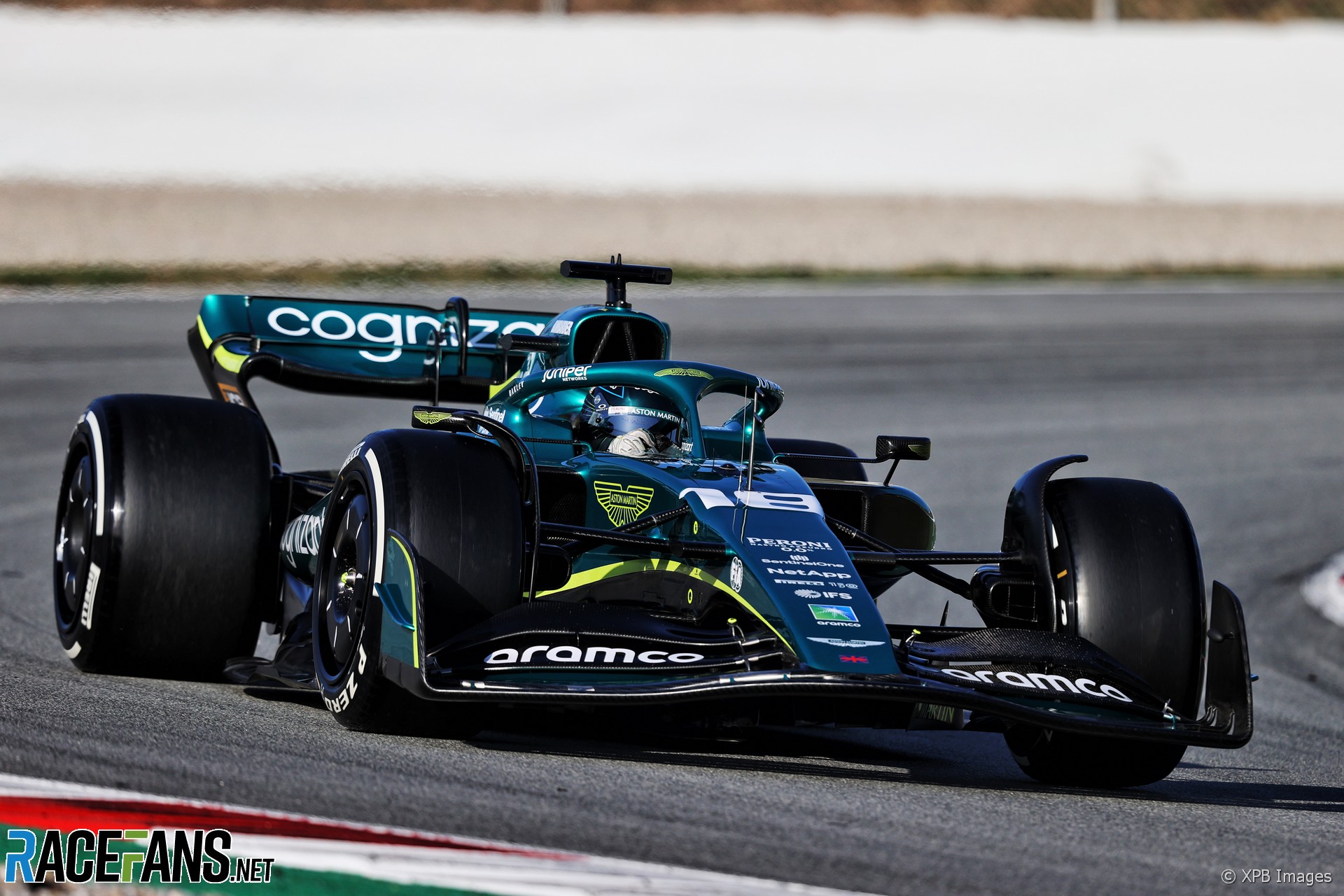 Lance Stroll, Aston Martin, Circuit de Catalunya, 2022
