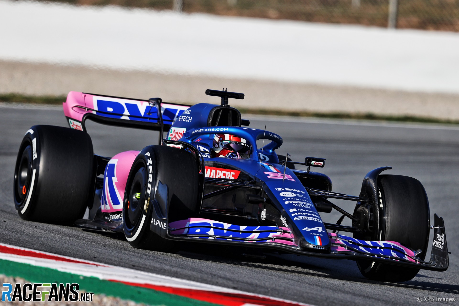 Esteban Ocon, Alpine, Circuit de Catalunya, 2022