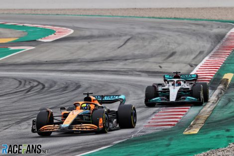 Lando Norris, George Russell, Circuit de Catalunya, 2022