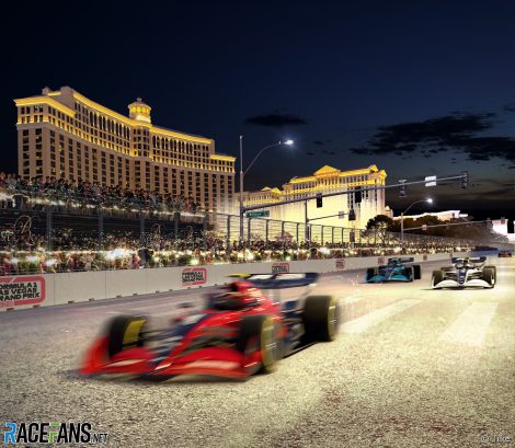Las Vegas F1 street track artists impressions