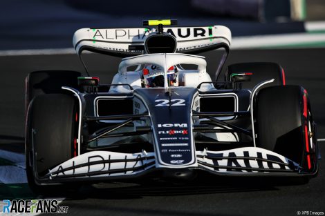 Yuki Tsunoda, AlphaTauri, Jeddah Corniche Circuit, 2022