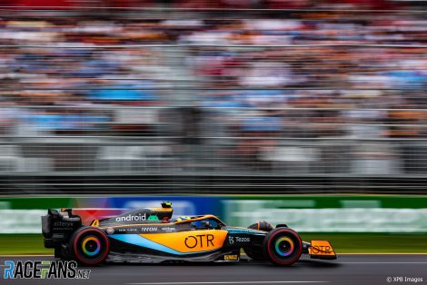 Lando Norris, McLaren, Albert Park, 2022