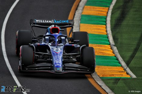 Alex Albon, Williams, Albert Park, 2022