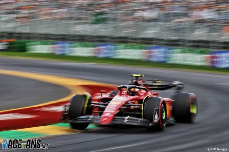 Carlos Sainz Jnr, Ferrari, Albert Park, 2022