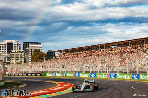Lewis Hamilton, Mercedes, Albert Park, 2022