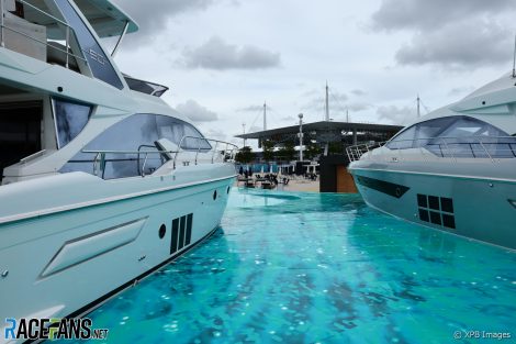 Mock harbour, Miami International Autodrome, 2022